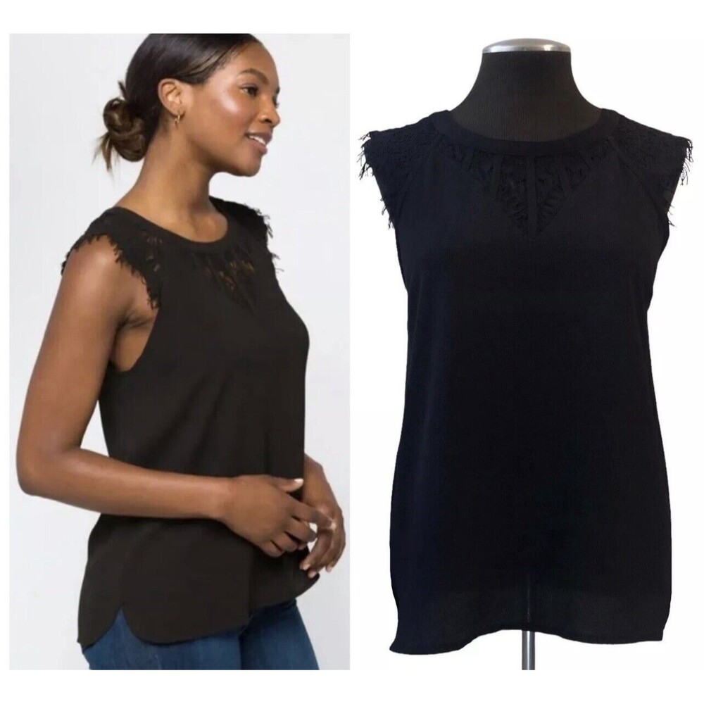 41 Hawthorn - Jarred Lace Detail Cap Sleeve Top Sz S - NWT - Stitch Fix